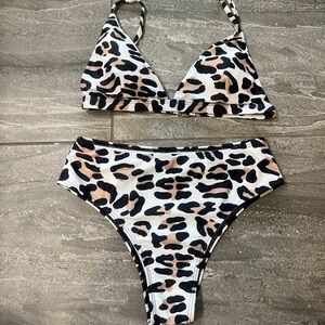 Small animal print bikini